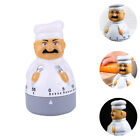 Colorful Kitchen Timer - 60 Min Chef Shape Alarm Clock for Cooking & Baking