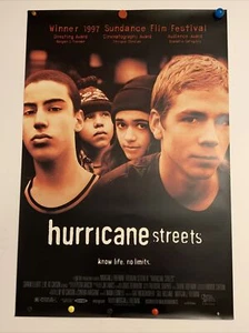 Hurricane Streets 1998 gerolltes doppelseitiges Filmplakat mit einem Blatt 27x40 Sundance - Bild 1 von 8