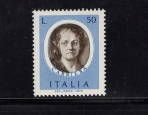 Italia 1974 Rosalba Carriera Pintor rococó retrato miniaturas SC 1124 MNH - Imagen 1 de 1