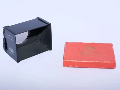 Leitz collapsible metal SOOFM Lens Hood. Summicron 5cm f2 lens. BOX. Germany - Image 1 of 4