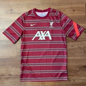 Nike Liverpool FC Men's Medium Red Pre Match Short Sleeve Soccer Football Jersey - Picture 1 of 8