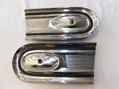 NOS OEM Ford 1958 Fairlane Inner Tail Light Bezels Trim 500 Sunliner - Image 1 of 4