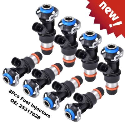8x nuevos inyectores de combustible de actualización 25317628 para GMC Yukon Denali V8 6,0 2005 2006 Foto 1 de 4