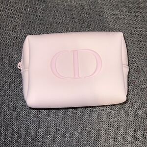 DIOR Beauty Pink Cosmetic Makeup Travel Pouch Soft Bag Beaute Trousse Clutch NEW