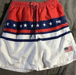 Exist Swim Boys Swim Trunks American Flag Size Medium Swimsuit Kids - Picture 1 of 3
