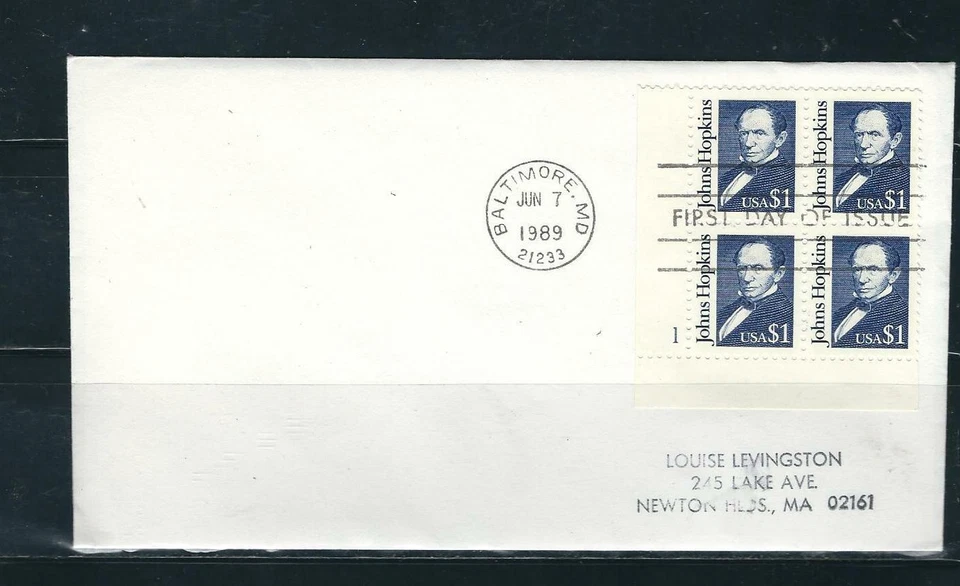 US SC # 2194 Johns Hopkins FDC. No Cachet - Image 1 of 1