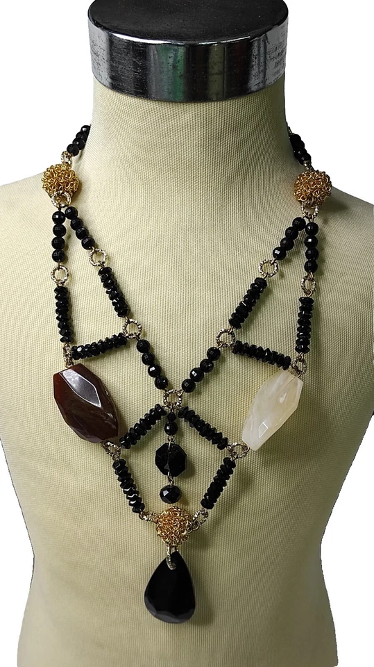 collana mia mia donna Asimmetrica  handmade Perfetta In Tutte Le Occasione  - Immagine 1 di 3