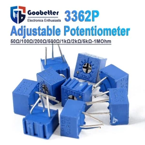 Potenciómetro de recorte de precisión de esmalte de vidrio 3362P 50Ω ~ 2MΩ resistencias ajustables - Imagen 1 de 20