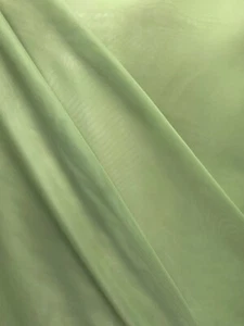 Tela para cortinas de poliéster transparente de velo verde sage (118 in) Vendido BTY - Imagen 1 de 1