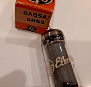 GE Mullard 6AQ5A - 6HG5 Made in Great Britain - Testato e Garantito - Tubo Alimentazione - Foto 1 di 8