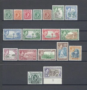 JAMAICA 1938/52 SG 121/133a COMO NUEVO - Imagen 1 de 2