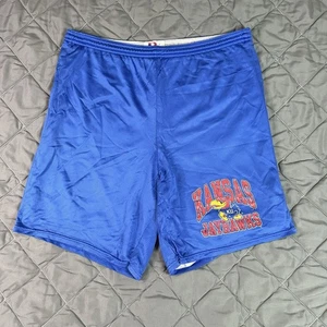VINTAGE Kansas Jayhawks Shorts Herren Large blau Basketball Dodger Phog Allen - Bild 1 von 10