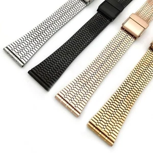 Band Edelstahl Schnellverschlussband Slim Tapered Uhrenarmband 18mm 20mm 22mm - Bild 1 von 26