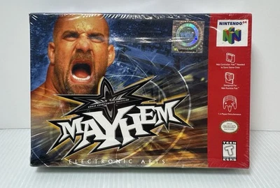 WCW Mayhem (Nintendo 64, 1999) N64 NEW SEALED Wrestling Video Game - Image 1 of 4