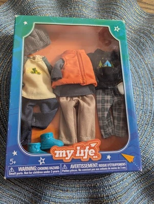 My Life as Mini Outdoorsy Boy Ropa en Caja Conjunto de 3 Trajes para Muñeca de 7" - *NUEVO* Foto 1 de 2