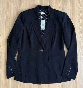 Blazer Cabi 717 City para mujer 8 negro forrado con 1 botón clásico carrera academia nuevo con etiquetas - Imagen 1 de 10