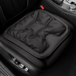 1pc Car Front Seat Comfort Cushion Universal Leather Seat Cushion Accessories - Picture 1 of 15