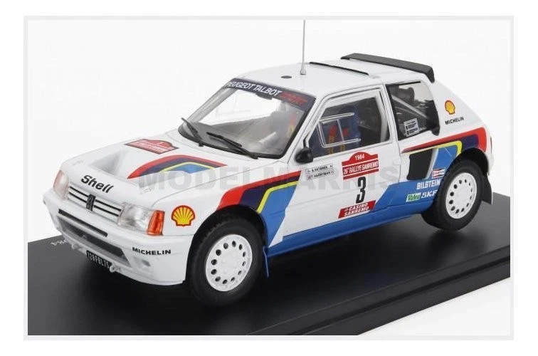 EDICOLA AAWRC031-530 PEUGEOT - 205 T16 N 3 WINNER RALLY SANREMO 1984 A.VATANEN - - Immagine 1 di 2