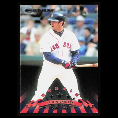 Tarjeta de béisbol Jason Varitek Rookie #296 1998 Donruss Boston Red Sox MLB Foto 1 de 3