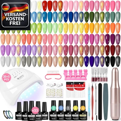 VANREESA UV Nagellack Set 35 Farben Gel Nägel LED Lampe Starterset Elektrischer  - Bild 1 von 4