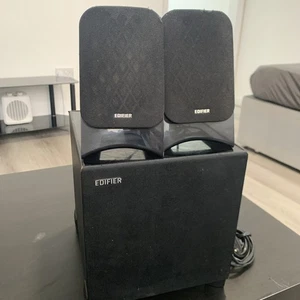 EDIFIER XM2PF 2.1 21W SPEAKERS BLACK 3.5mm - Picture 1 of 3