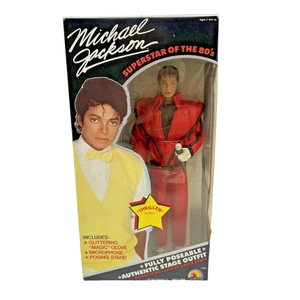 Michael Jackson Superestrella de los 80 12" Muñeca Figura de Acción Thriller Conjunto - Imagen 1 de 19