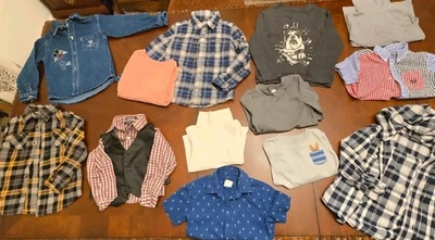 Pre-loved Size 4 Boys Shirts Lot For The Week  - Image 1 of 4