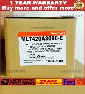 Honeywell ML7420A8088-E Electric Valve ML7420A8088E New Fast Ship US Free TAX - Picture 1 of 1