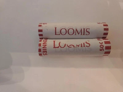 2 Rolls: (1) 2025 P  &  (1) 2025 D Lincoln Penny Roll (Philadelphia & Denver)!,, - Image 1 of 2