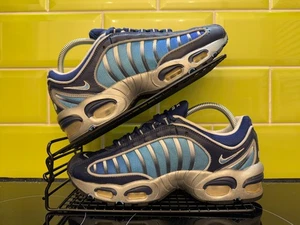 ZAPATILLAS NIKE AIR MAX TAILWIND 4 PARA HOMBRE METÁLICAS PLATEADAS AZULES VACÍAS UK7 AQ2567-401 - Imagen 1 de 24