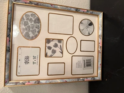 "Nuevo marco de fotos Intercraft 11x14"" collage verde/rosa/dorado" Foto 1 de 4