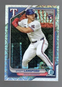 Refractor mojo cromado Bowman 2024 Wyatt Langford #71 - Imagen 1 de 1