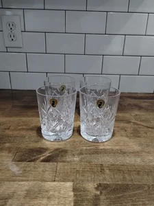 Set 4 Waterford Kristall 4-1/4" groß Eve Becher doppelt altmodisch - Bild 1 von 4