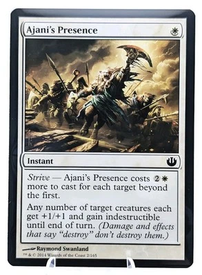 Ajani's Presence | Journey into Nyx JOU | MTG | EDH Indestructible | LP-NM - Image 1 of 3