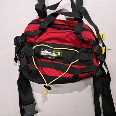 Mountainsmith Lumbar Pack Fanny Hip Bag Red Black Travel Hiking Sewn in USA VTG - Image 1 of 4