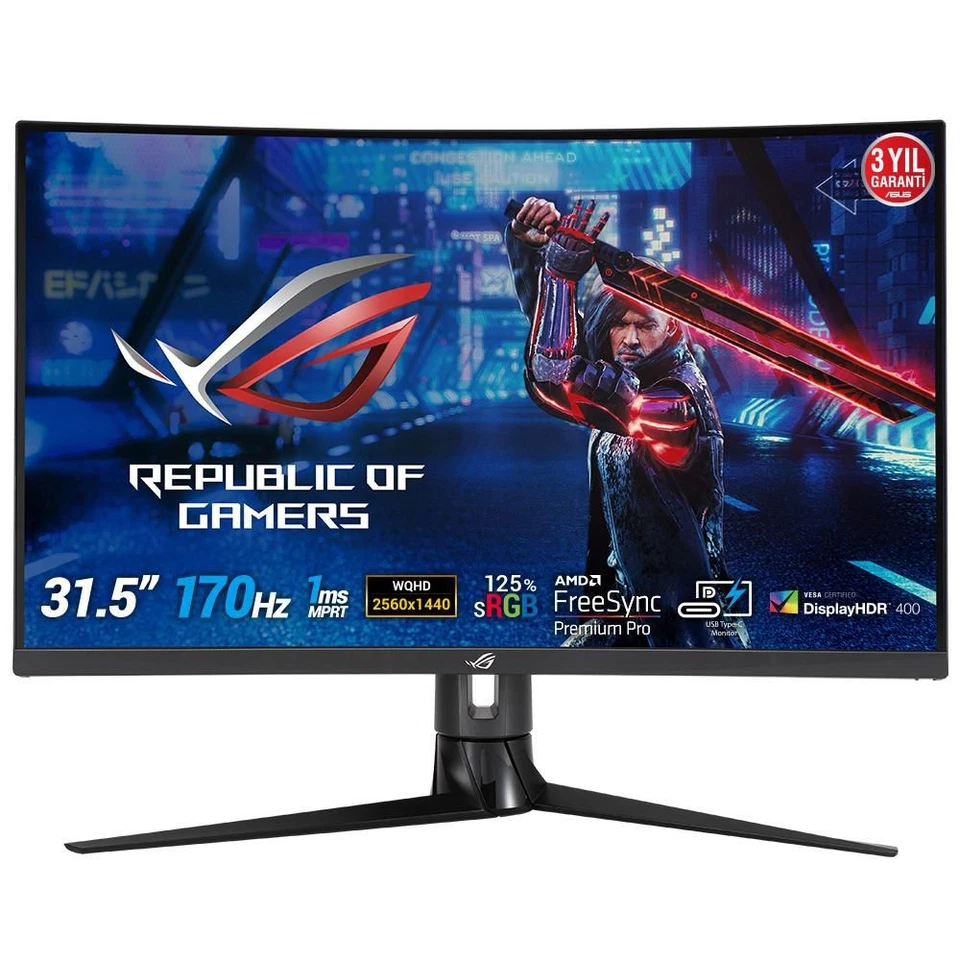 Asus 90LM03S0-B04170 ROG Strix XG32VC 80 cm  (31.5) 2560 x 1440 pixels Quad ~E~ - Bild 1 von 1