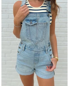 ✅ Mono vaquero corto Dylan oculto para mujer talla S lavado ligero ¡muy bueno!! - Imagen 1 de 13