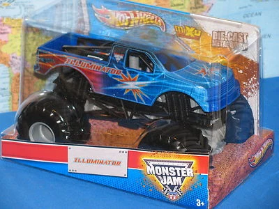 1/24 HOT WHEELS MONSTER JAM TRUCK ILLUMINATOR MAX-D DIECAST 1st EDTION BRAND NEW - Image 1 of 4