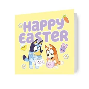 Bluey Easter Card Multipack of 6 cards 2 design 6x6inches + envelopes FSC - Picture 1 of 6