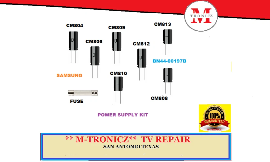 KIT CONDENSADOR PARA FUENTE DE ALIMENTACIÓN SAMSUNG BN44-00197A BN44-00197B Foto 1 de 1