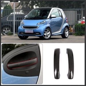 KohlefaserLook Türgriff Blende Türgriff Abdeckung für Smart Fortwo 451 2009-2015 - Afbeelding 1 van 8