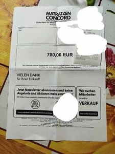 MATRATZEN CONCORD! GUTSCHEIN 700€ - Bild 1 von 1