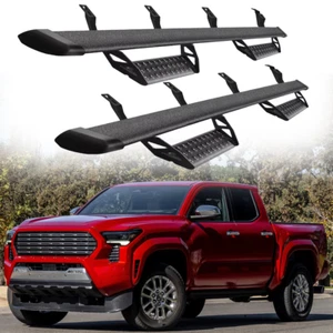 2Pcs Running Boards Side Steps Nerf Pedals Bar Fits For Toyota Tacoma 2024-2025 - Picture 1 of 8