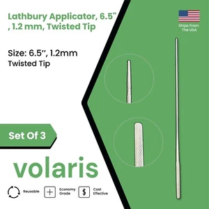 Juego de 3 aplicadores Lathbury, 6,5", 1,2 mm, punta trenzada - Imagen 1 de 8
