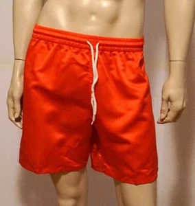 NEW! RED SATIN Soccer shorts MEDIUM - Picture 1 of 3