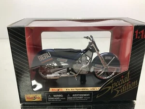 MAISTO 39530 SIWA 500 EIS ICESPEEDWAY MOTORCYCLE BERU -BLUE 1:18- GOOD IN BOX - Imagen 1 de 5