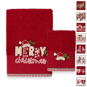 Asciugamani Natalizi Bagno set 1+1 in Spugna di Cotone Decoro Natale 6983 - Foto 1 di 71