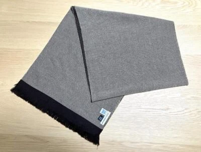 Dolce&Gabbana Hombres Lana Estola Punto Marrón Lujo Clásico Italiano Invierno Accesorio Foto 1 de 4