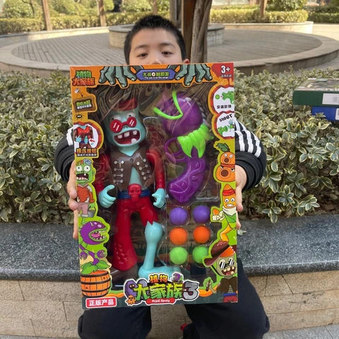 US Kid Gift Plants Vs. Zombies Light Sound Toy Action Figure Catapult game Toy Cover