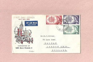 AUSTRALIA 25 MAY 1953 QEII CORONATION FDC BY "COVER CRAFT" - MATER HIL L LONDON - Picture 1 of 1